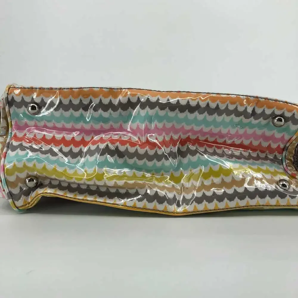White and Orange Striped Messenger Baby Bag | New With Tags